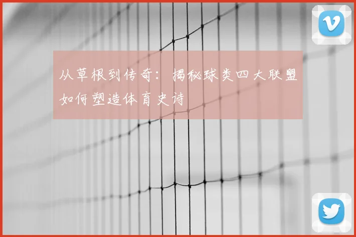 从草根到传奇:揭秘球类四大联盟如何塑造体育史诗